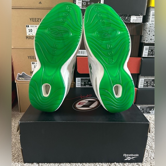 Reebok Question Low Green Toe, Used (Size US Men’s 10.0) - Picture 5 of 5